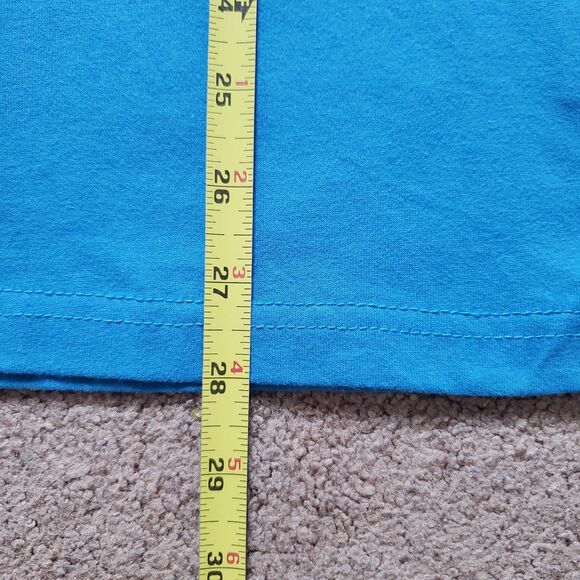 NWT Quicksilver Spellout Classic Wave Logo Size Medium Mens Blue T-Shirt - Picture 4 of 5